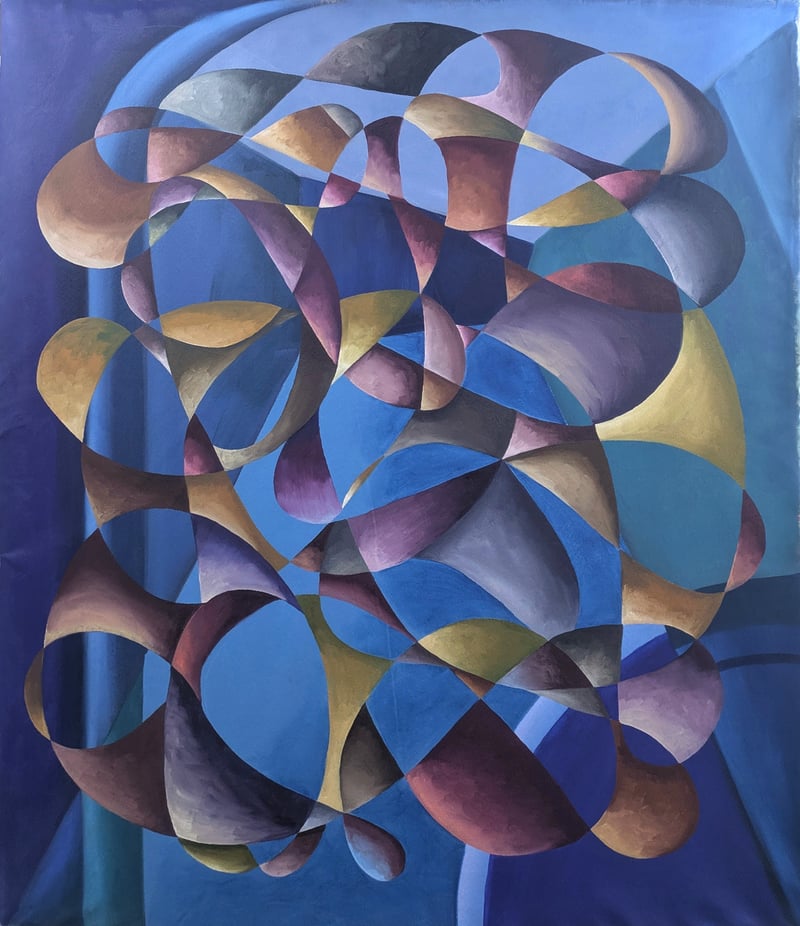 Transcendental Support Systems, oil on canvas, by Daniela Wenzel