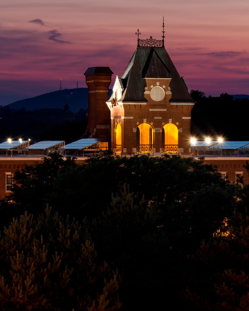 Pandora Mill Tower After Sunset