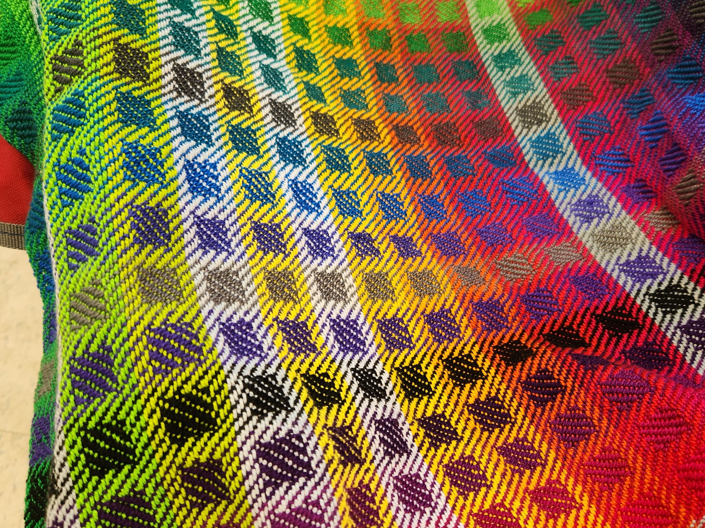 Color study gamp shawl - view 2