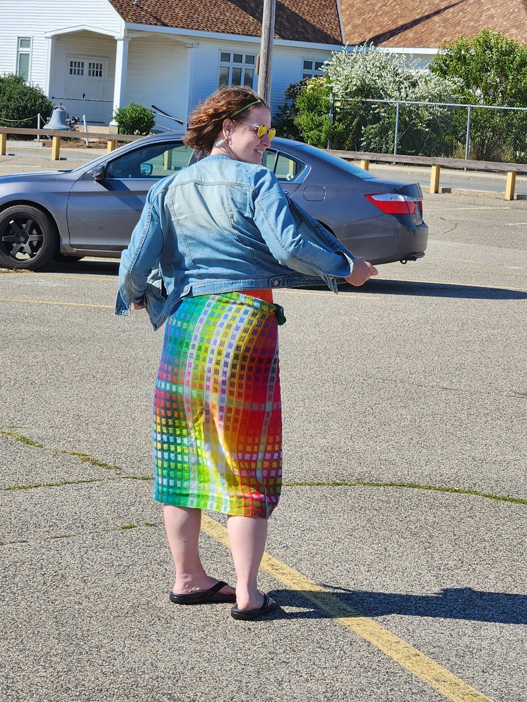 Color study gamp shawl - view 4