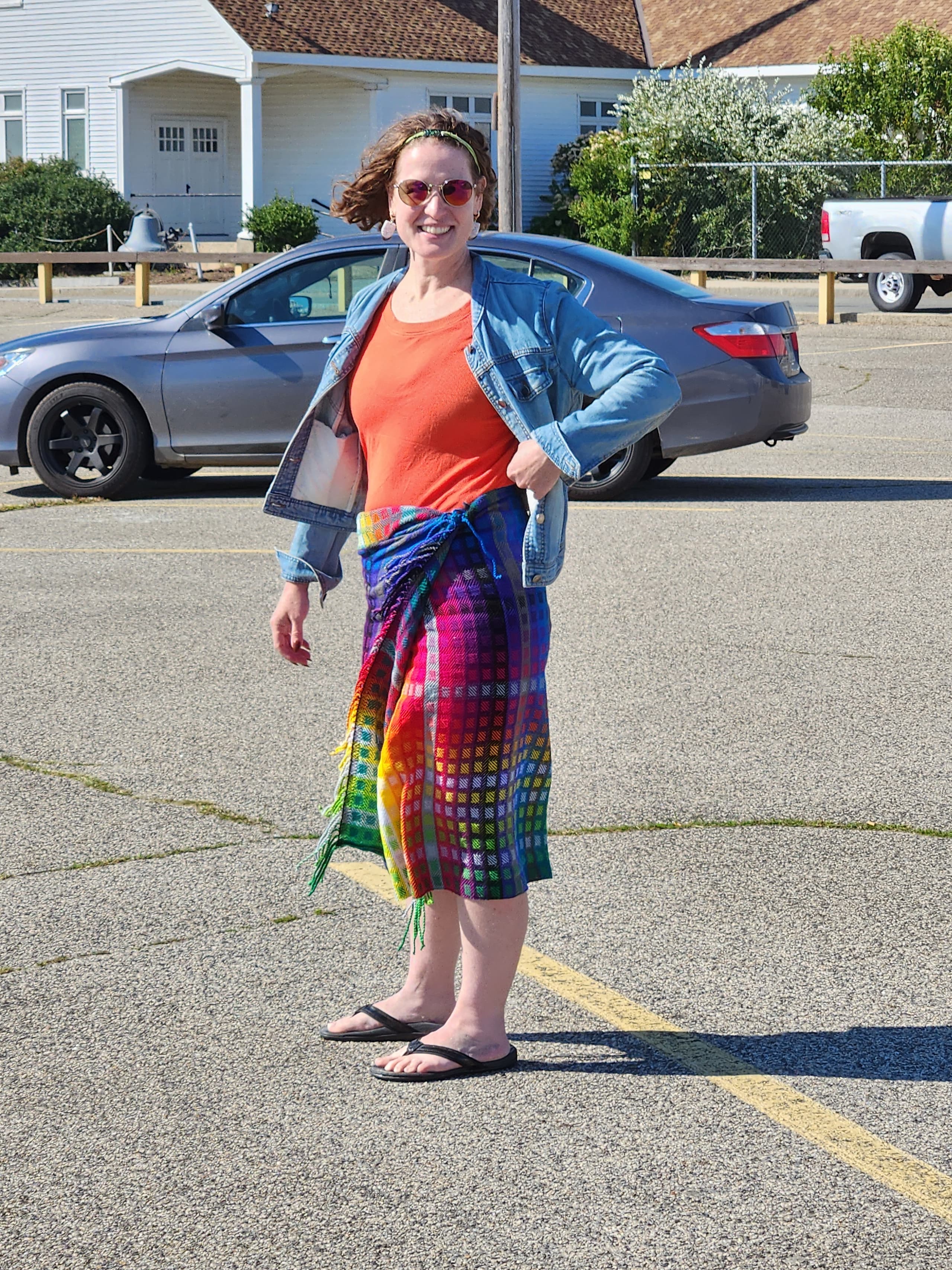 Color study gamp shawl