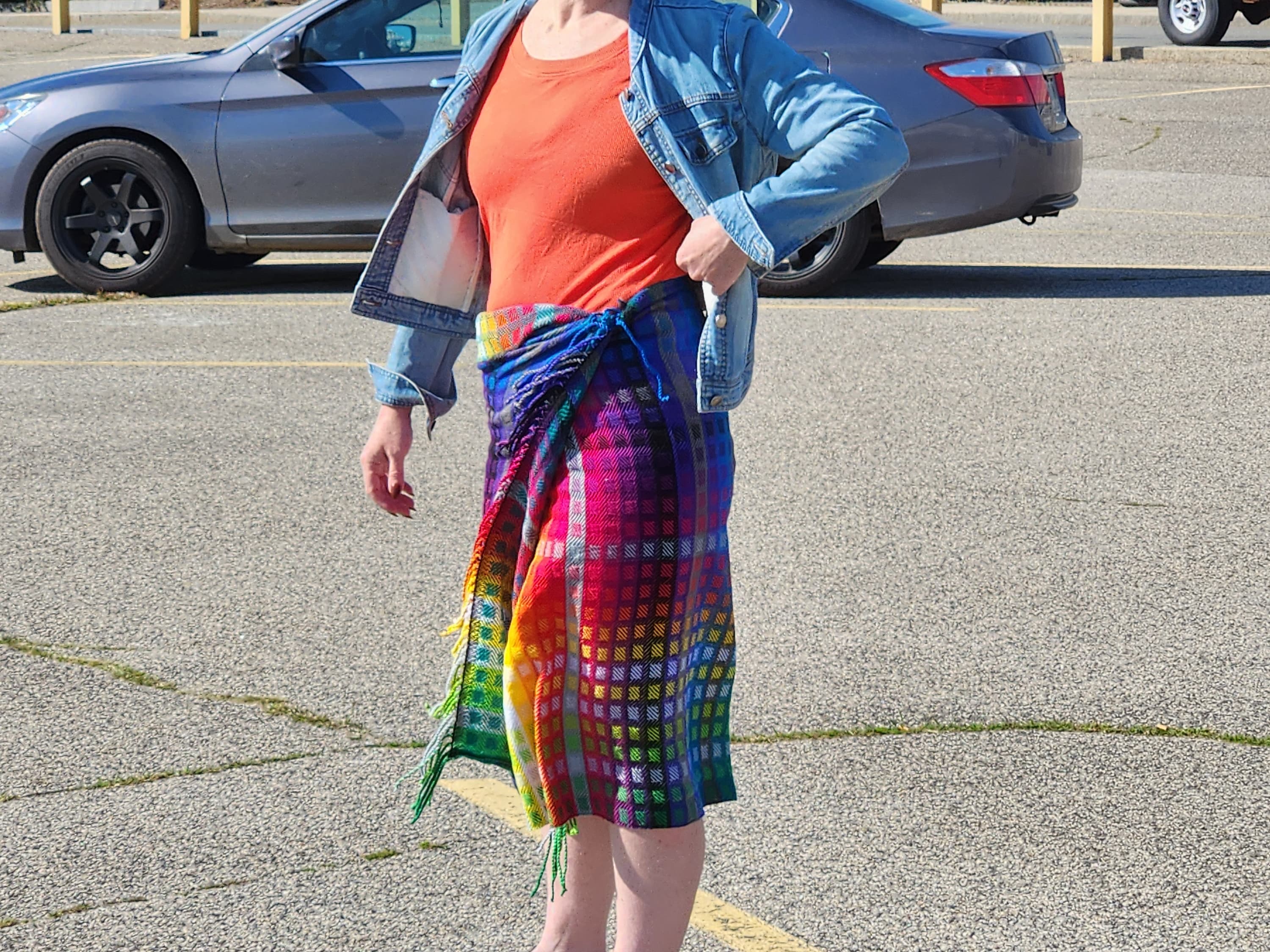 Color study gamp shawl