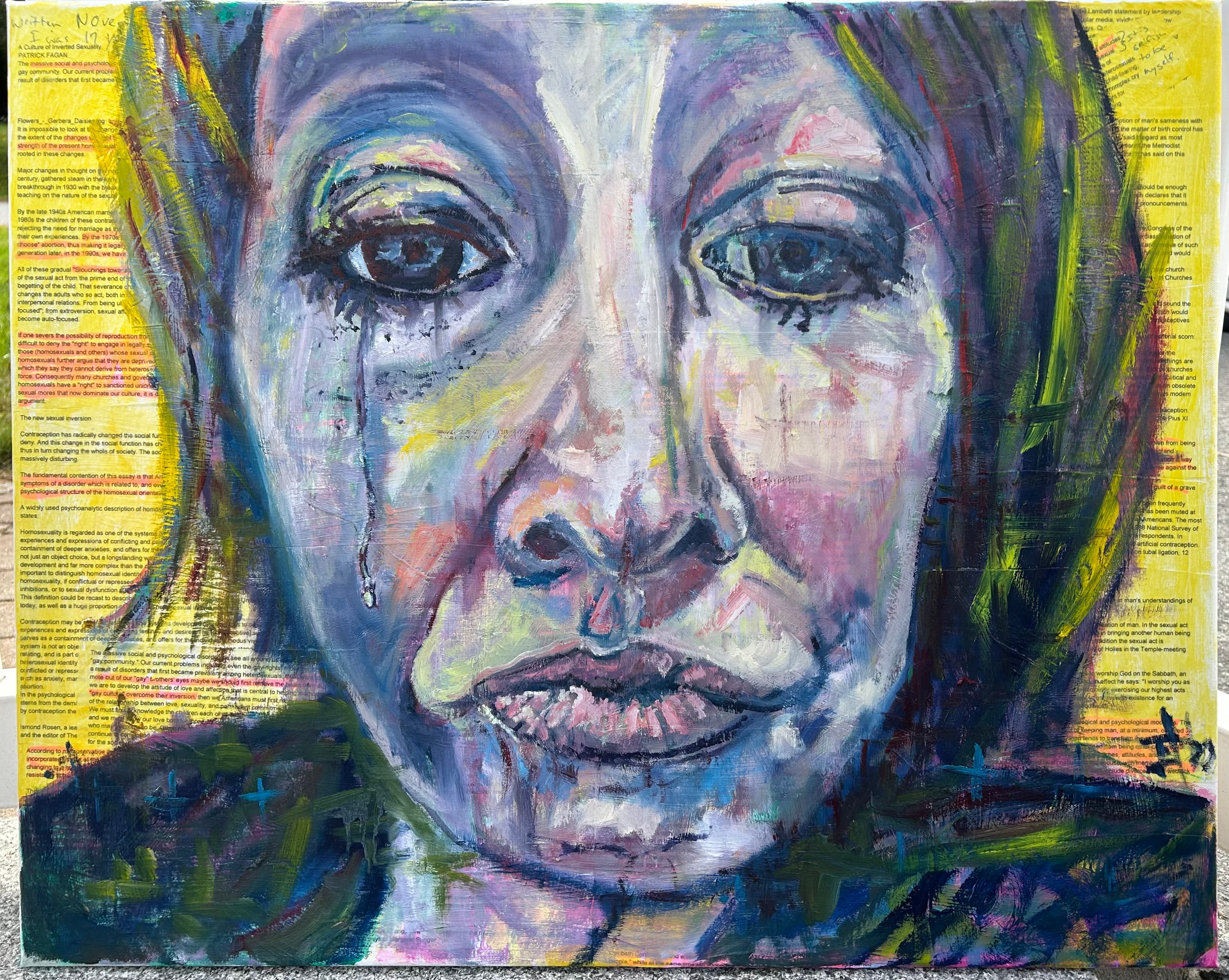 I tried to be straight. I couldn’t hold it in any more.