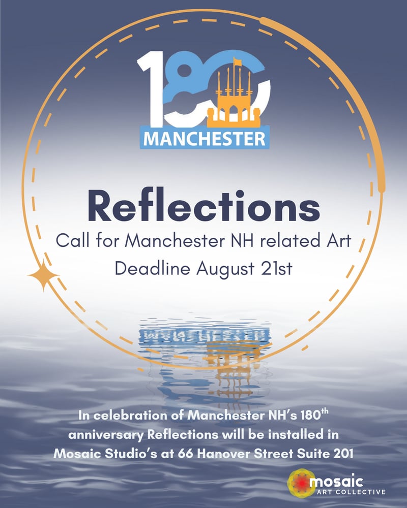Reflections 180 Years of Manchester NH poster