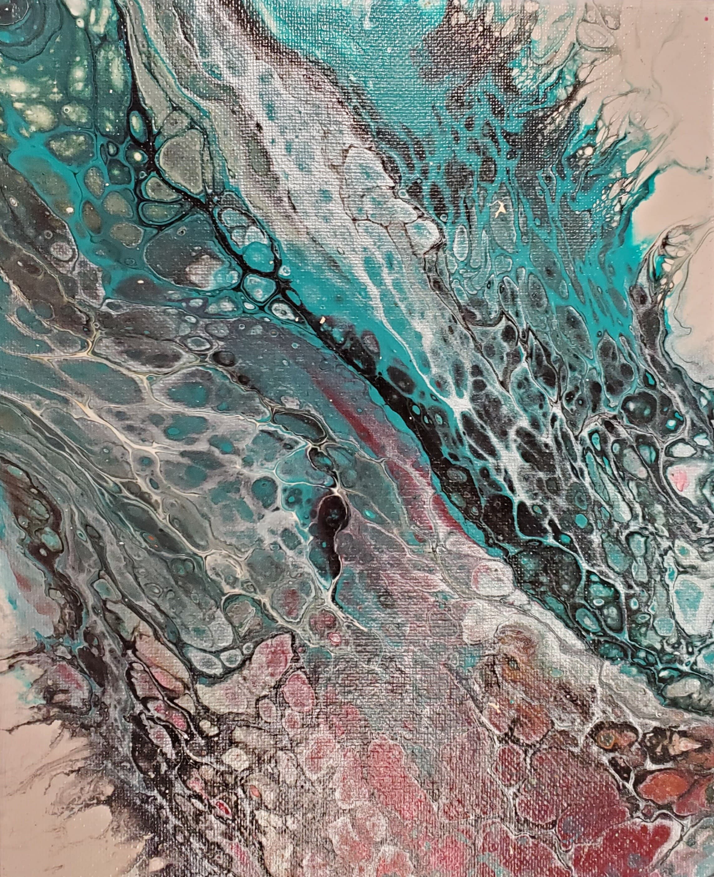 Acrylic paint pour #2
