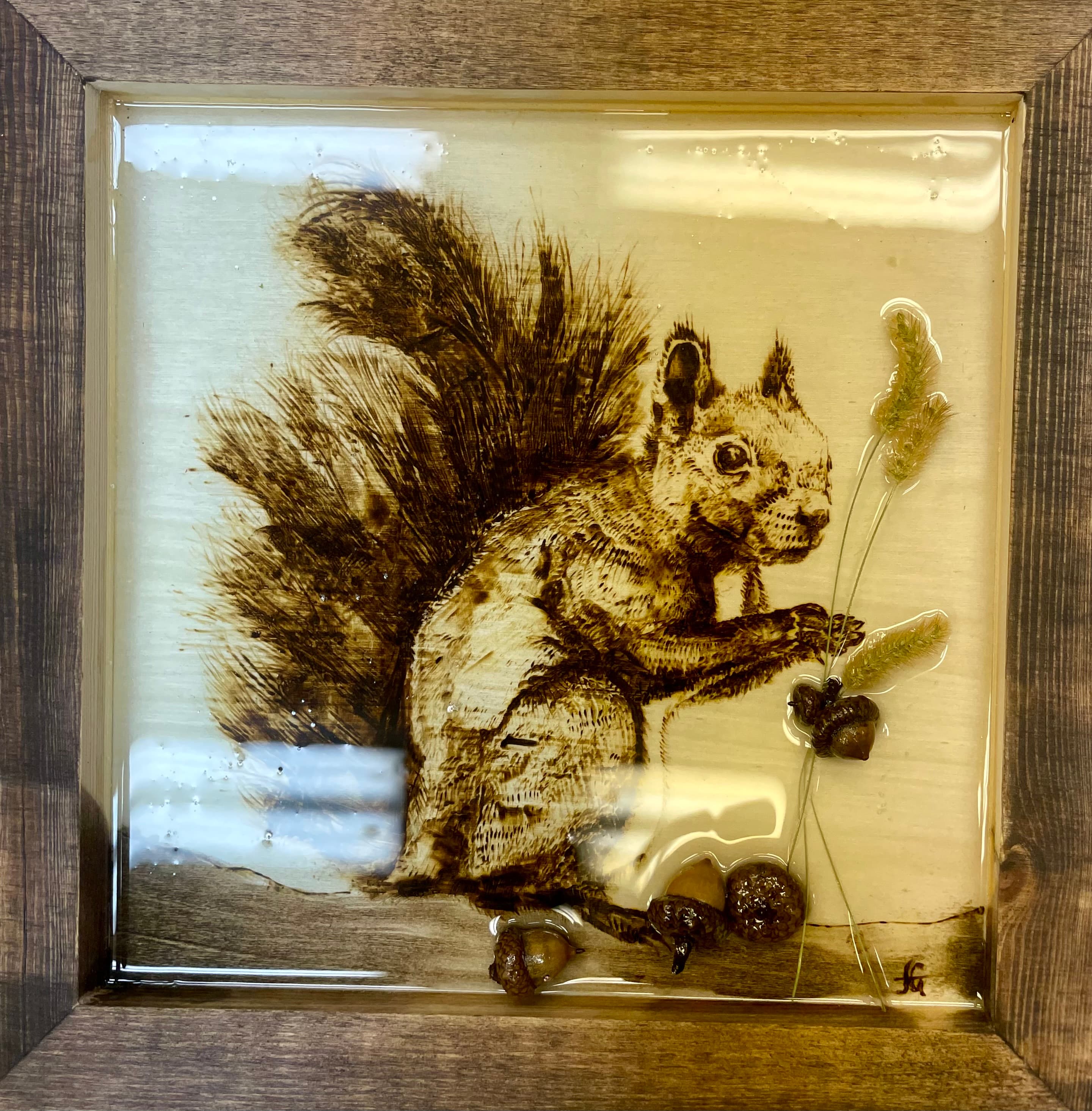 Squirrel in Resin