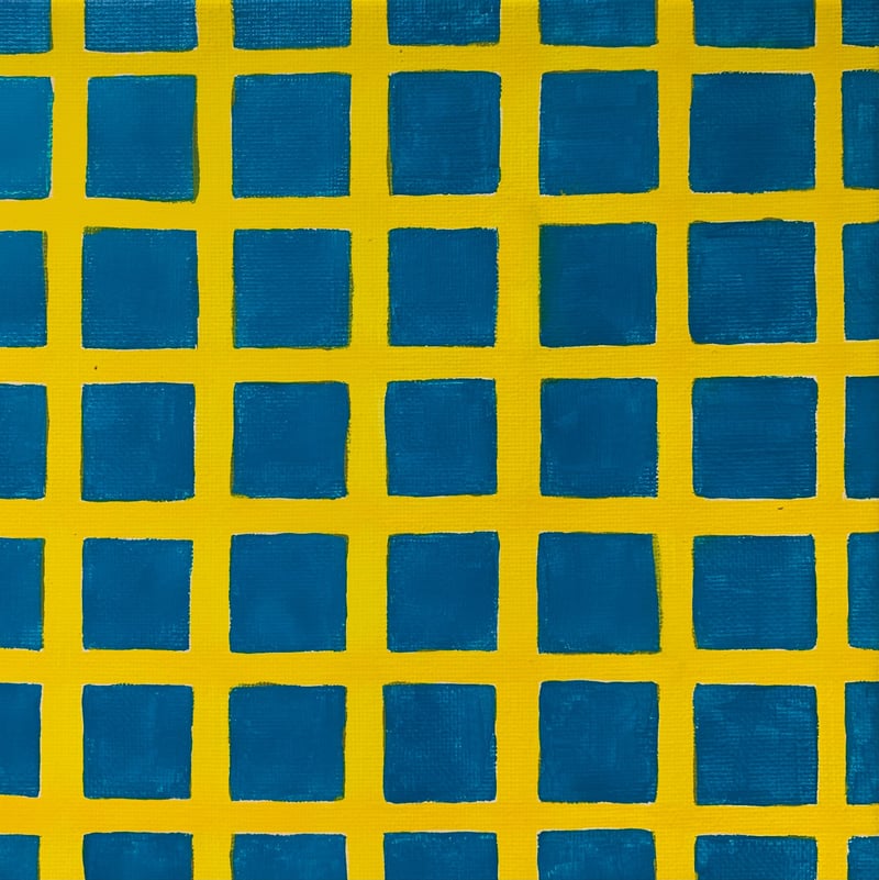 Hermann Grid in Turquoise