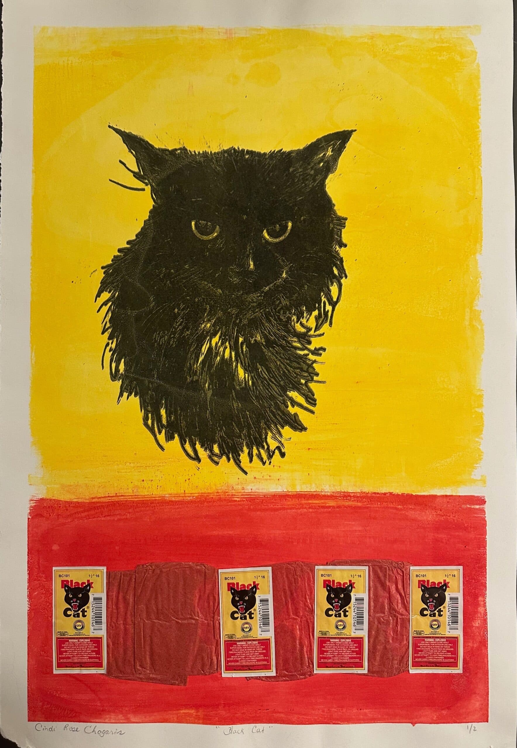 Black Cat Firecracker Labels