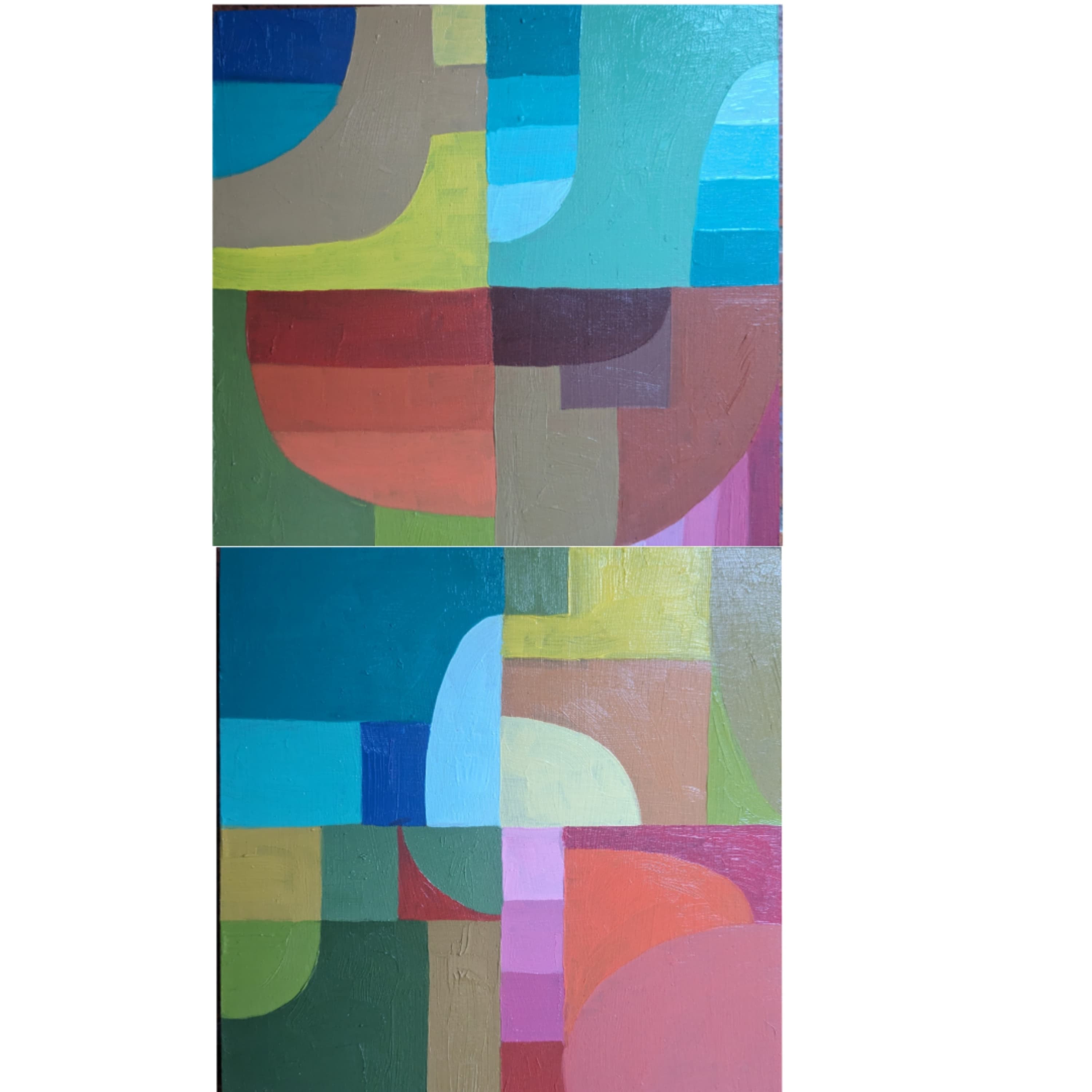 The Indirect Route, diptych Nr 2 and 4