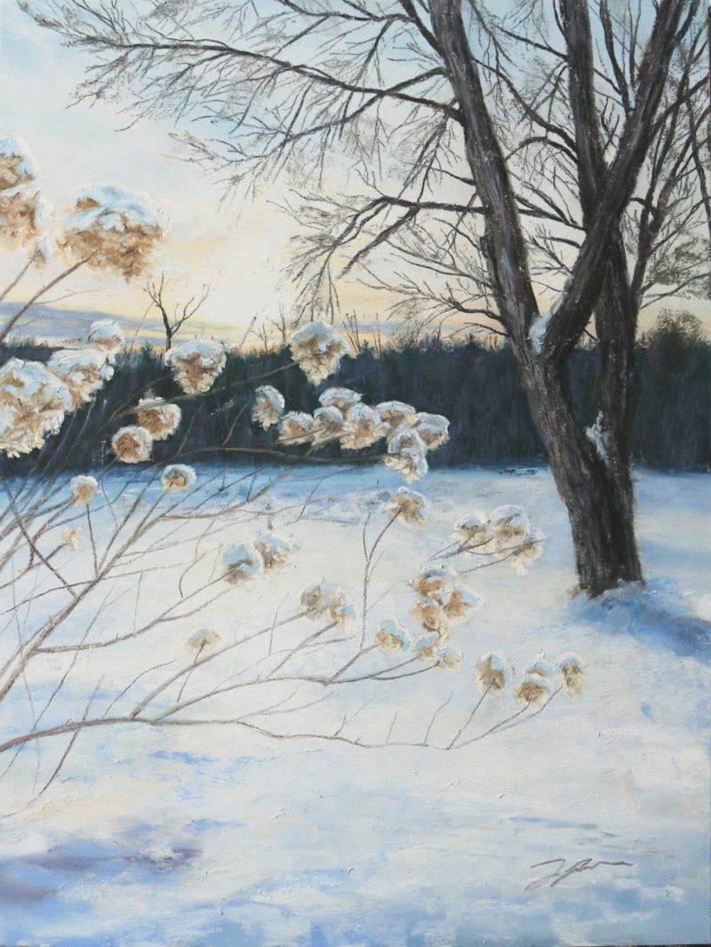 The Crone Flower Blooms in Winter