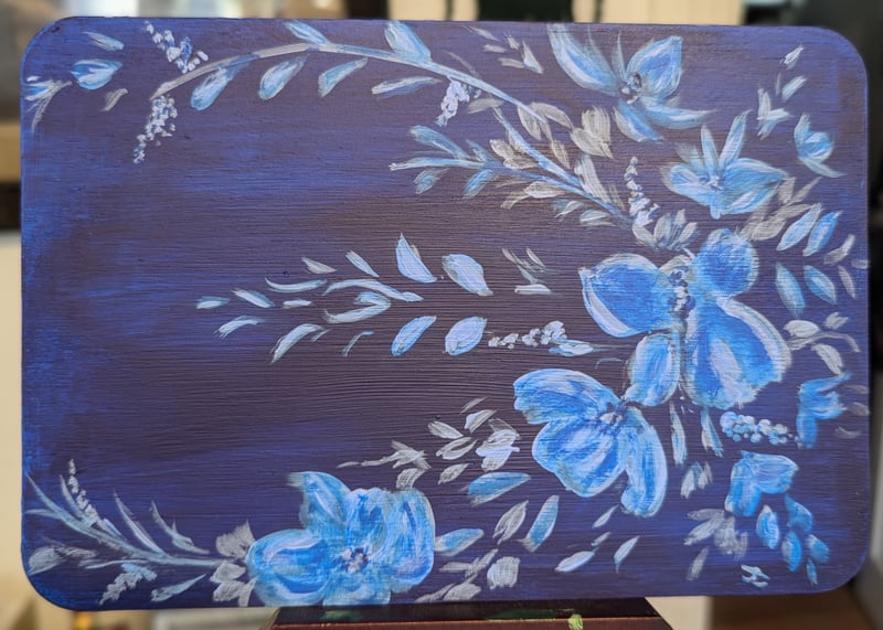 In The Spirit of Dutch Hindeloopen Folk Art (In a Single Colour)