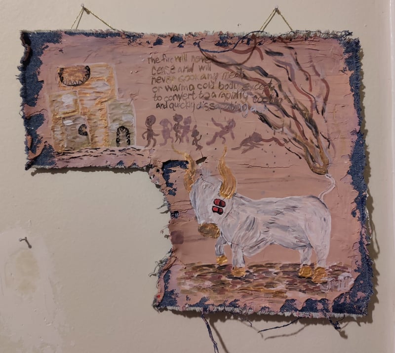 "The fire will never cease (bull)"